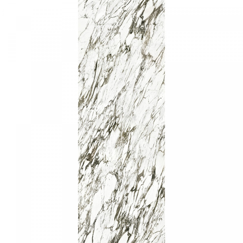White marble vinyl rug Svetlana - runner size