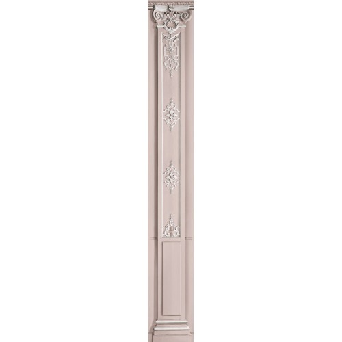 Light pink pastel column with Haussmann panelling 40cm