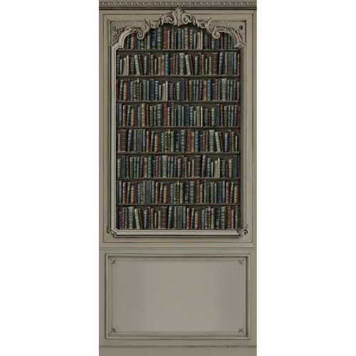 Warm grey Haussmann bookcase 133cm