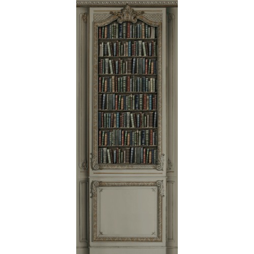 Warm grey Haussmann bookcase 120cm