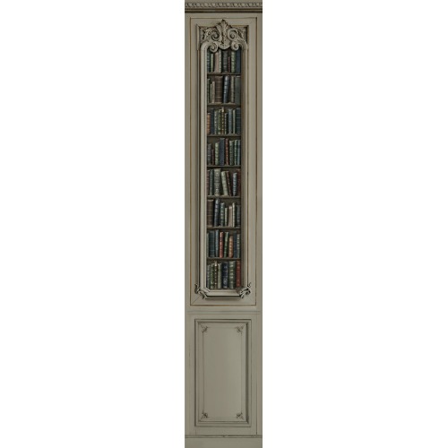 Warm grey haussmannian bookcase 52cm