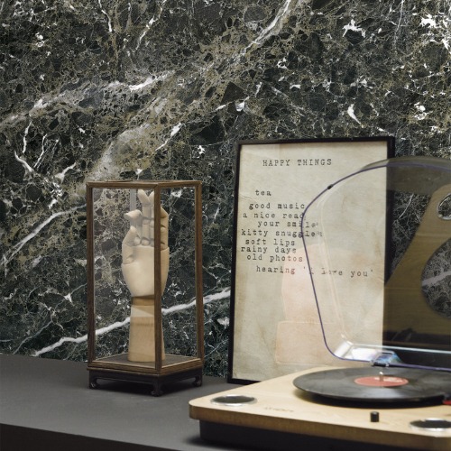 Anthracite emperador marble panoramic wall murals