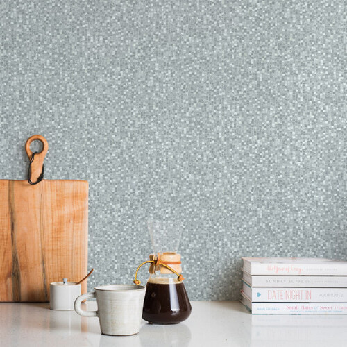 Gray mosaic wallpaper
