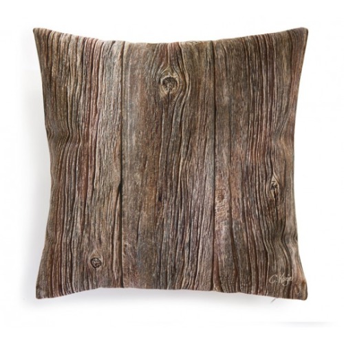 Old wood planks cushion