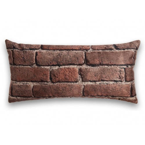 Large red old bricks cushion