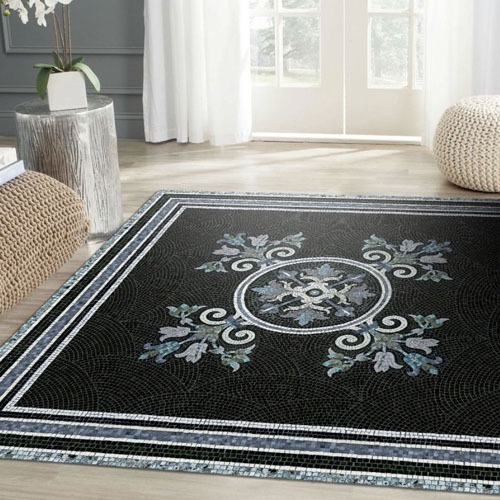 Vinyl mosaic rug Angelica - XL Table size