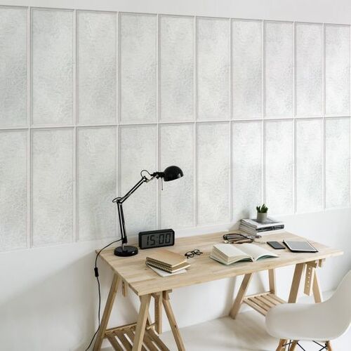 White large loft windows wallpaper