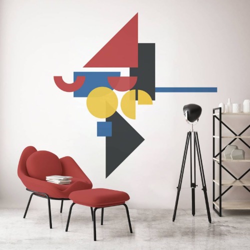 Bauhaus Paperpaint® mural - Size XL