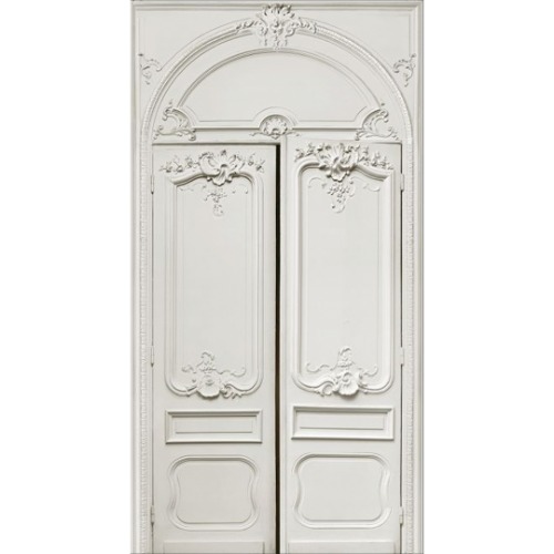 Double door with simple Haussmann series III 122cm
