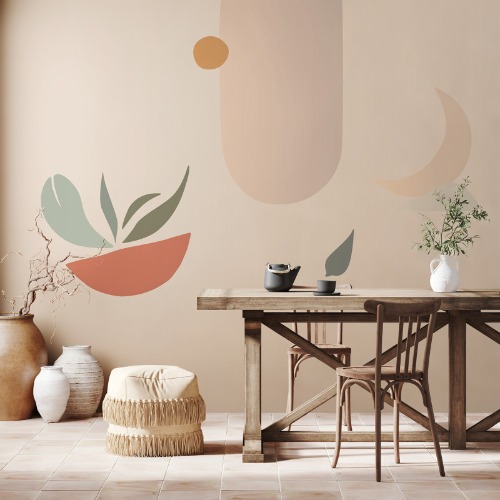 Summer Patio Paperpaint® mural - Size L