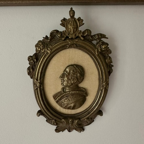 Antique Rococo Velvet Frame