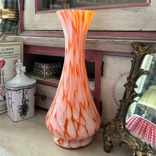 Orange Marble Vase